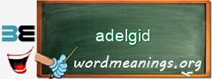 WordMeaning blackboard for adelgid